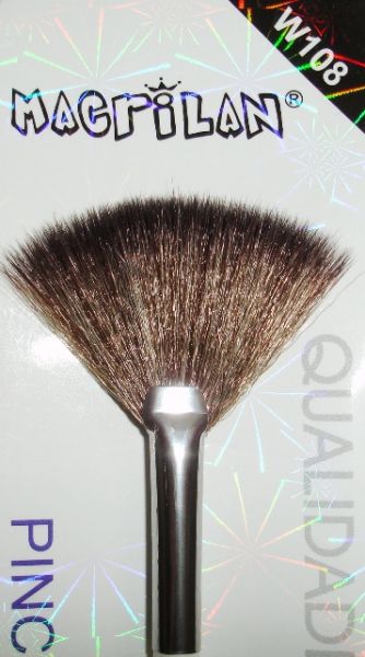 Pincel leque para retirar excessos Macrilan Professional